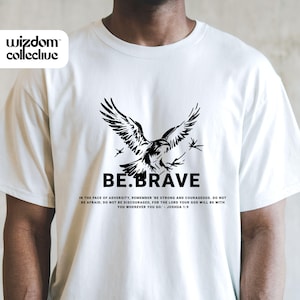 Christian Men&#39;s Eatser BE BRAVE PNG Duo, perfect Pastor&#39;s or Deacon Gift, Christian Gift for Men&#39;s Shirt, Man Of God png, Jesus Shirt