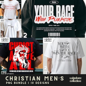 Christian Men’s PNG Bundle – Jesus Clipart, Faith Shirt Designs, Man of God PNG, Religious Graphics for Shirts, Digital Download
