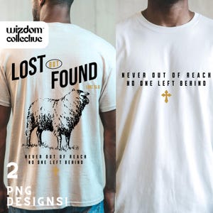 Christian Mens Faith-Based PNG Sublimation Design – Lost But Found, Man of God Gift & Serve Jesus Digital Download, Christian DTF Print