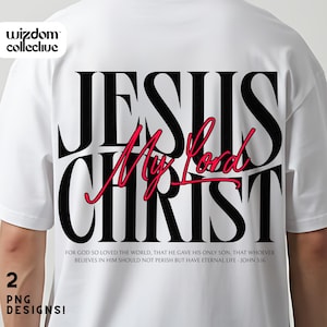Christian Men&#39;s PNG: Jesus Christ, Faith-Based Shirt Design (Digital Download)