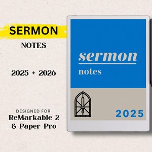 Appunti del sermone per ReMarkable Paper Pro / Appunti del sermone 2025+2026 per ReMarkable 2 / Appunti del sermone per Kindle Scribe / Appunti del sermone per iPad