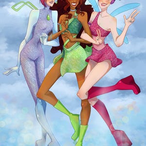 Winx Club Layla Tecna Musa Print