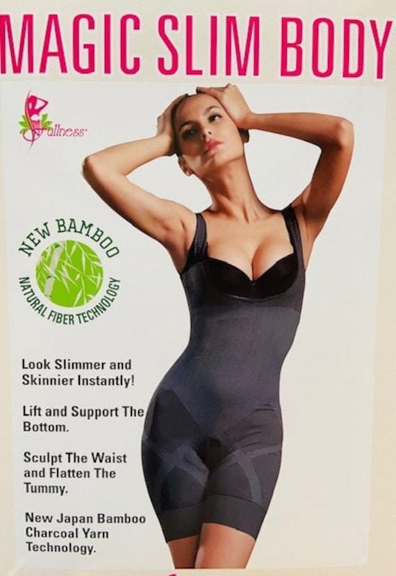 Super Sleek Body Shaper. Slimming Natural Bamboo Charcoal Yarn. Magic  Shaper. Very Comfortable. Hides Unsightly Bulges.