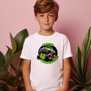 Monster Truck Jam Inspired 4th Birthday PNG| Monster Truck Birthday | Instant Download & Print