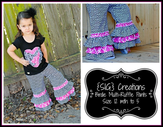 SIG Creations Birdie Multi-ruffle Pants 