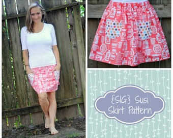 INSTANT Download PDF SIG Susi Skirt Pattern Ebook for Adults - Etsy