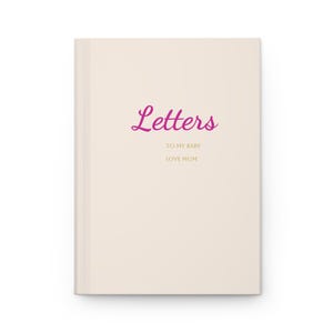Cartas a mi bebé, diario de tapa dura, recuerdo de bebé, libro de recuerdos, cartas a mi hija, querida hija, cartas a mi bebé, cartas a mi mamá