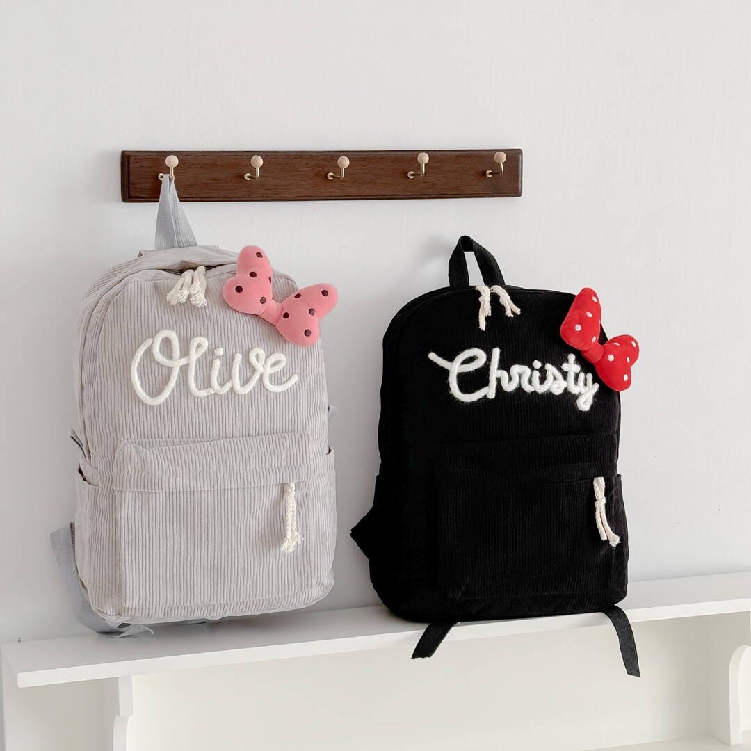 Personalized Mickey Minnie Backpack | Custom Name Kids Disney Bag ...
