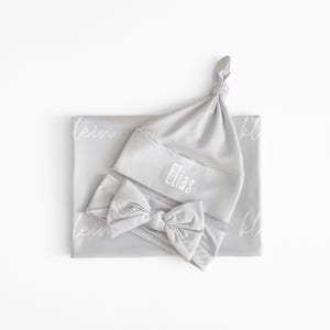 Personalized Baby Swaddle Blanket | Newborn Hospital Photo Prop | Custom Name Blanket for Baby Shower Gift
