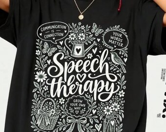 Speak Therapy T-Shirt, Speech Therapist Gift, Communication Is Connection Graphic Tee, Speech Therapy Awareness Shirt