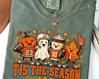 Tis The Season Football Shirt, Thanksgiving Football Gift, Autumn Football Graphic Tee, Fall Game Day Shirt