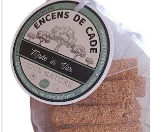 Bâtonnets d'encens BOIS DE CADE sans arômes ajoutés