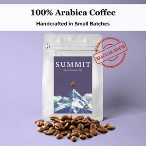 Coffee Lovers Gift 100% Arabica Coffee Beans | Ground Coffee - 250g Brazilian Freshly Roasted Coffee - Light Medium Roast Coffee Gift Box