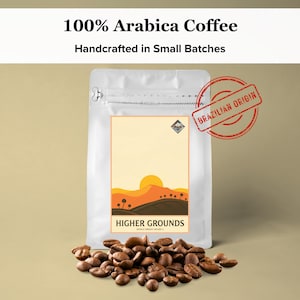 Coffee Lovers Gift 100% Arabica Coffee Beans | Ground Coffee - 250g Brazilian Freshly Roasted Coffee - Light Roast Coffee Gift Box