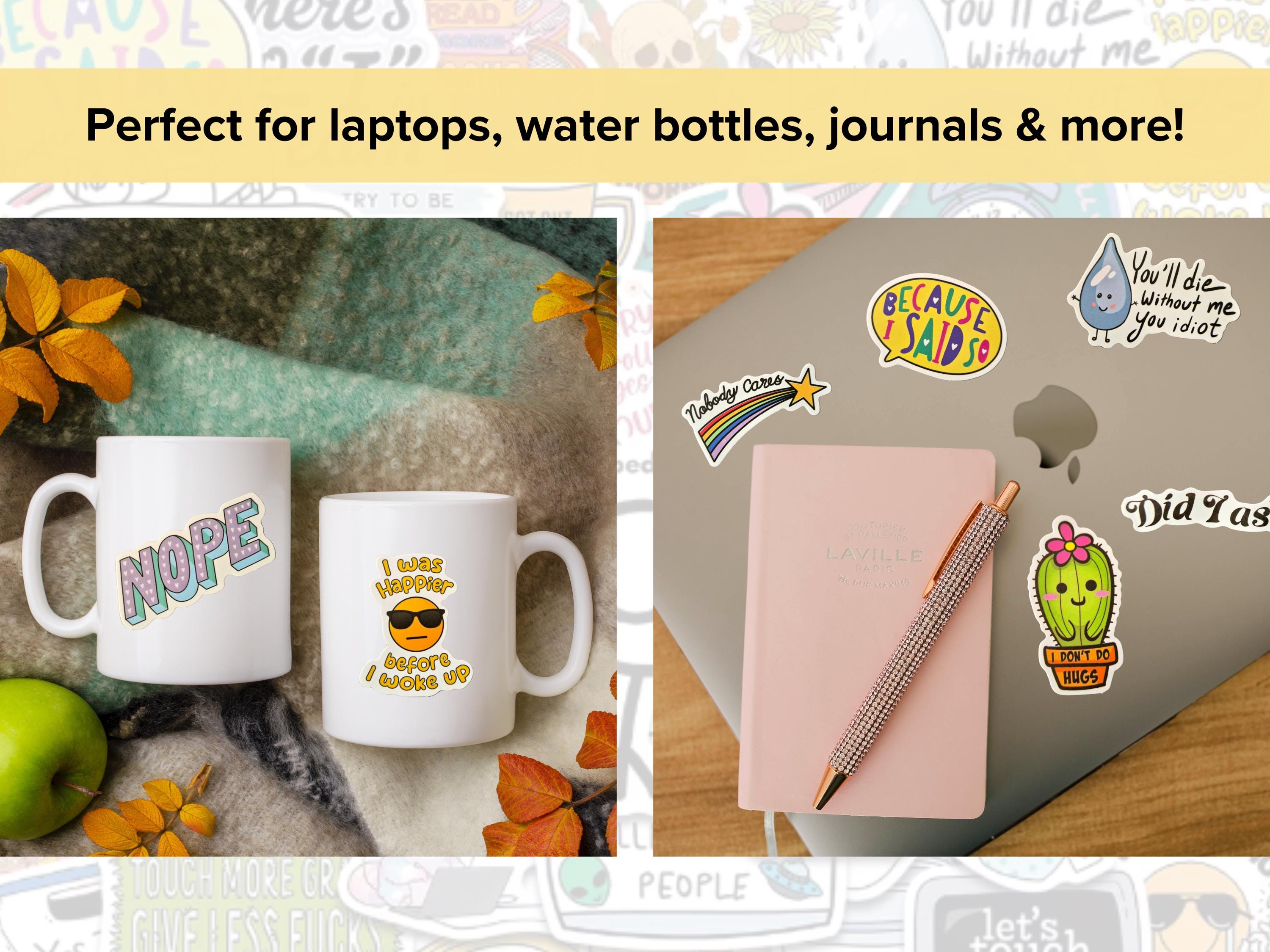 Moist Funny Stickers - Set Of 2, 5-Inch Wide, Sarcastic Humor Decals, Vinyl, Gag Gift - View #11