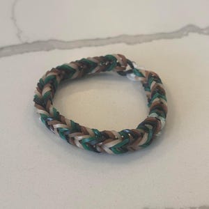 Kids braided rainbow loom bracelet | 3 pack | Pick your colors!