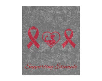 Customizable Cancer Support Blanket, Personalized Comfort Throw for Loved One, Chemo Gift, Soft Blankie, Custom Supportive Throw, Cuddle