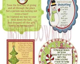 Secret Santa Gift Tag Poem -PDF File