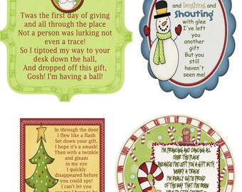 Secret Santa Gift Tag Poem- JPG File