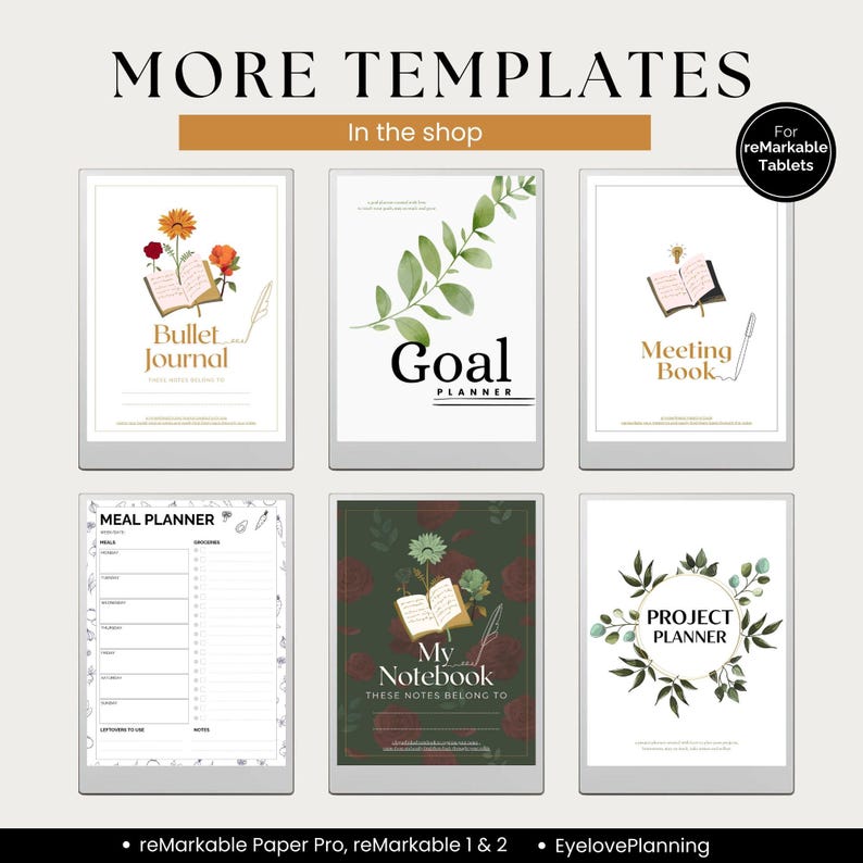 2026 All in One Ultimate Planner for Remarkable Paper Pro & RM2 | Fully ...