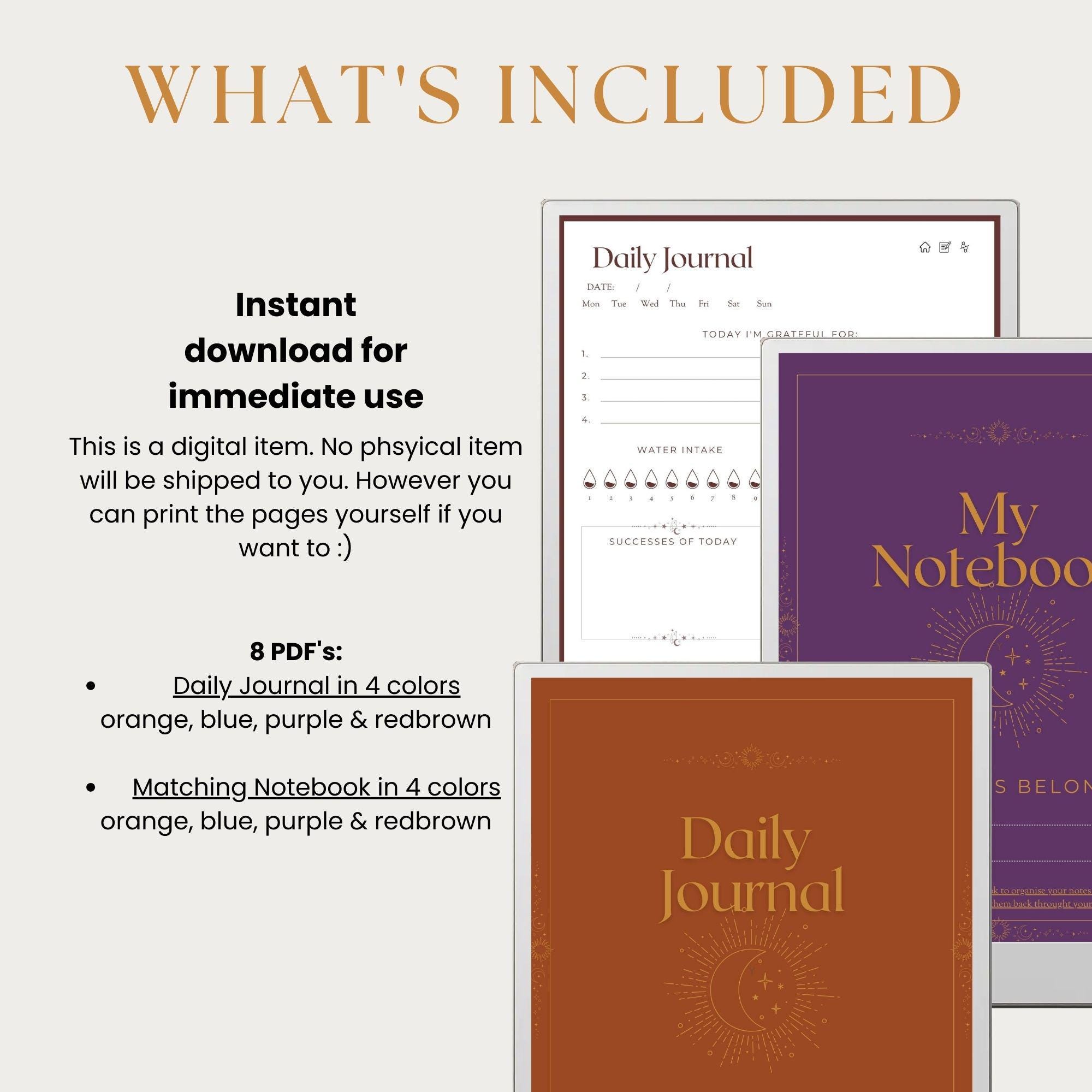 Bundle Daily Guided Gratitude Journal and Notebook for Remarkable Paper ...