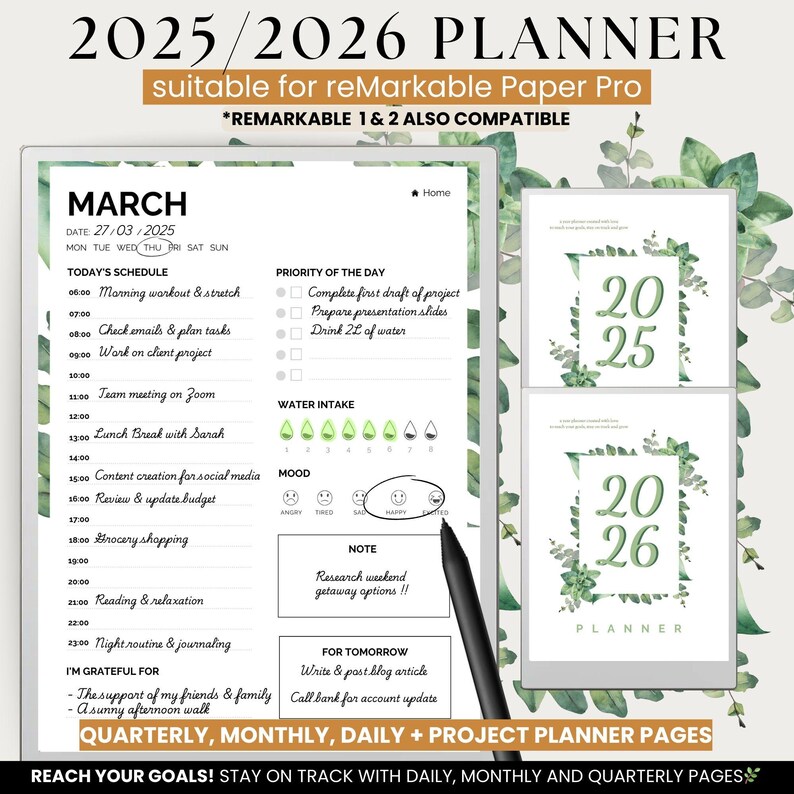 2026 All in One Ultimate Planner for Remarkable Paper Pro & RM2 | Fully ...