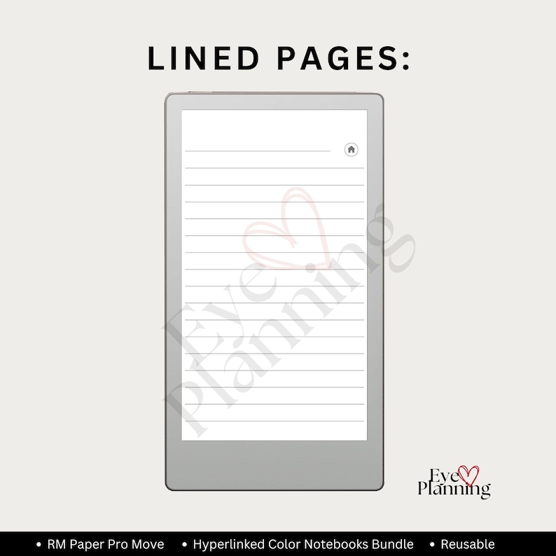 Remarkable notes template set with hyperlinked navigation and minimalist design for students and professionals