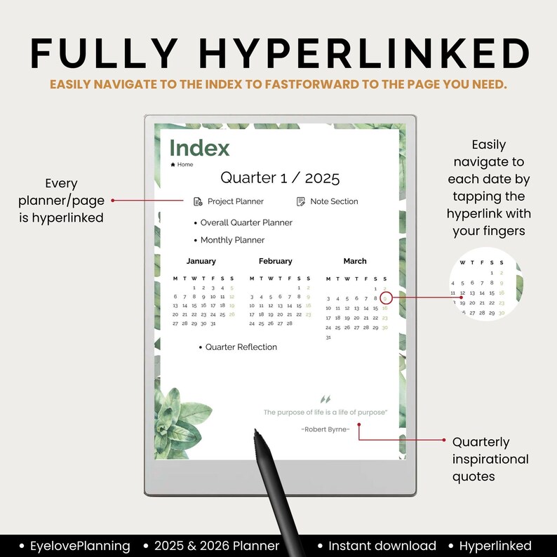 2026 All in One Ultimate Planner for Remarkable Paper Pro & RM2 | Fully ...