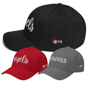 Baseball Mom Hat | Custom Team Name and Player Number