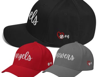 Boné de beisebol para mãe | Nome do time e número do jogador personalizados