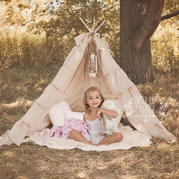 Instant Download Baby Toddler Child Photography Prop Digital Backdrop for Photographers -SHABBY Teepee DIGITAL Backdrop