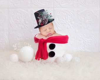 Instant Download Photography Prop DIGITAL BACKDROP for Photographers -Christmas Holiday Frosty the Snowman - Digital Background