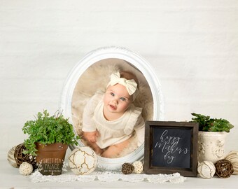 Mother's Day  Farmhouse DIGITAL Backdrop Template for Photographers