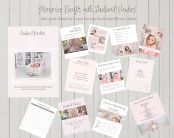 INSTANT DOWNLOAD - Photographer Photo Portrait Photography Party Marketing Template 12 pc. Kit 50% OFF! Regularly 49.95