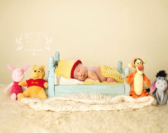 Instant Download Newborn Baby Child Photography Digital Backdrop for Photographers Pooh Bear
