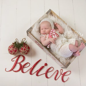 Instant Download Photography Prop Believe in Christmas DIGITAL BACKDROP for Photographers image 1