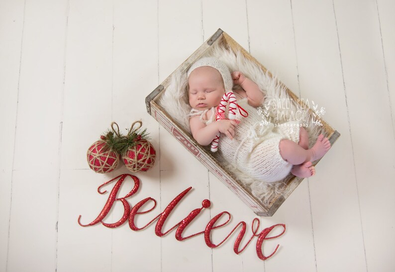 Instant Download Photography Prop Believe in Christmas DIGITAL BACKDROP for Photographers image 1