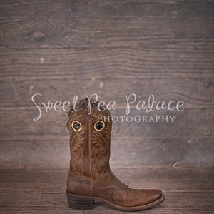 Instant Download DIGITAL BACKDROP for Photographers Daddy's COWBOY Boot image 2