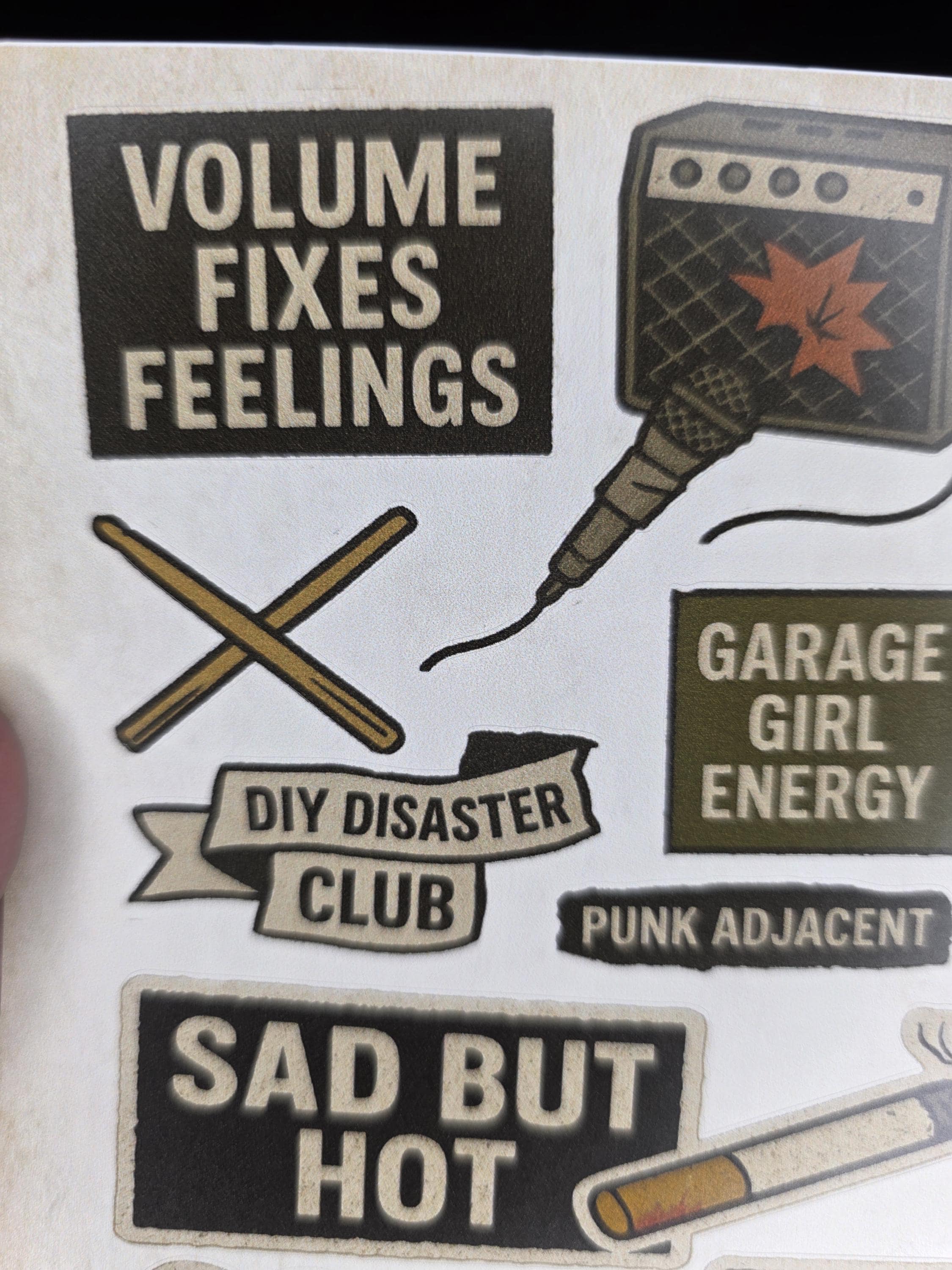 Sticker Sheet | Grunge Punk Alt Art - Etsy