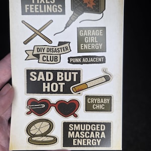 Sticker Sheet | Grunge Punk Alt Art
