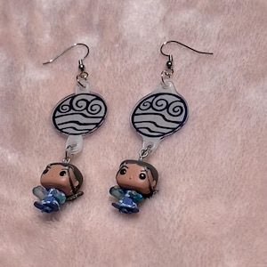 Katara Avatar dangle drop earrings