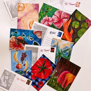 Pacchetto di mini stampe di cartoline, 4 x 6 pollici, pacchetto di stampe artistiche di QUATTRO
