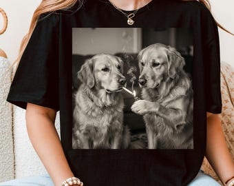 Camiseta para perros "Los verdaderos se mantienen unidos" - Camiseta gráfica de Golden Retriever, regalo divertido para amantes de las mascotas, lindo meme de animales.