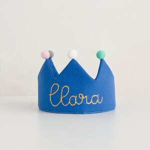 Corona ricamata a mano per compleanni di neonati e bambini / Ricordo personalizzato per il primo compleanno e occasioni speciali