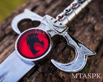 Réplica de la Espada del Presagio, Espada del Ojo del Trueno, Accesorio de exhibición de fantasía, Espada de cosplay, Regalo de coleccionista, Decoración de Thundercats