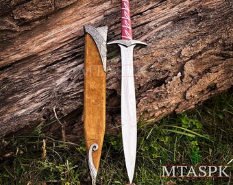 Handmade Steel Sword with Scabbard, Viking Long Sword, Medieval Decor, Display Sword, Collectible Sword, Gift for Him