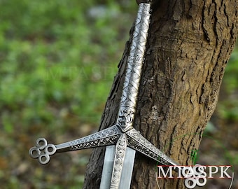 Espada Claymore escocesa hecha a mano: regalo medieval personalizado de acero de las Tierras Altas