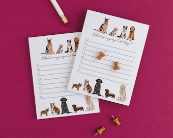 Dog Notepad, Memo Pad, Pet Gift, Animal Person Gifts, Notepads, Note Pad, Veterinarian Gifts, Animal Lover, Dog Lover, German Shepherd, Lab