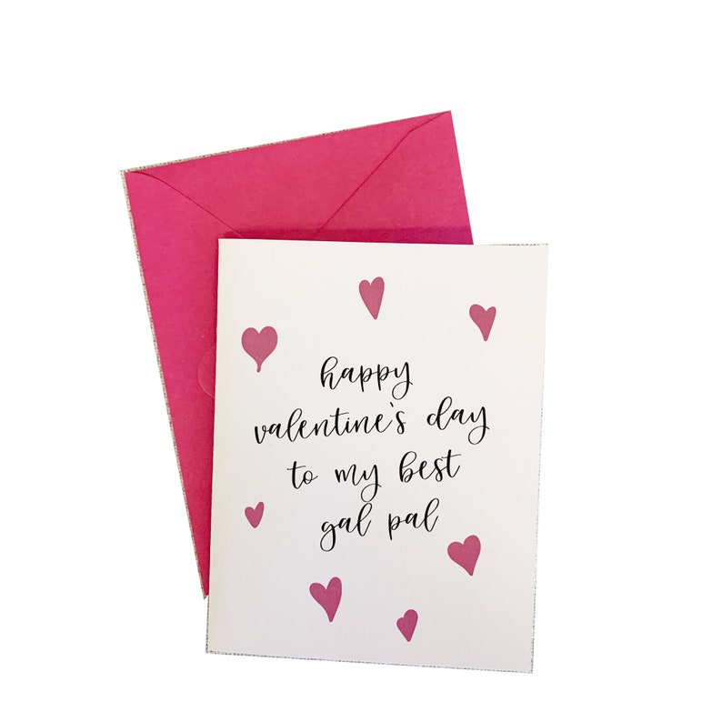 Bestie Valentine's Day Card, Galentine, Galentines, Friend Valentine, Valentines, Love Card, Friendship Card, Wedding Card, Anniversary image 1