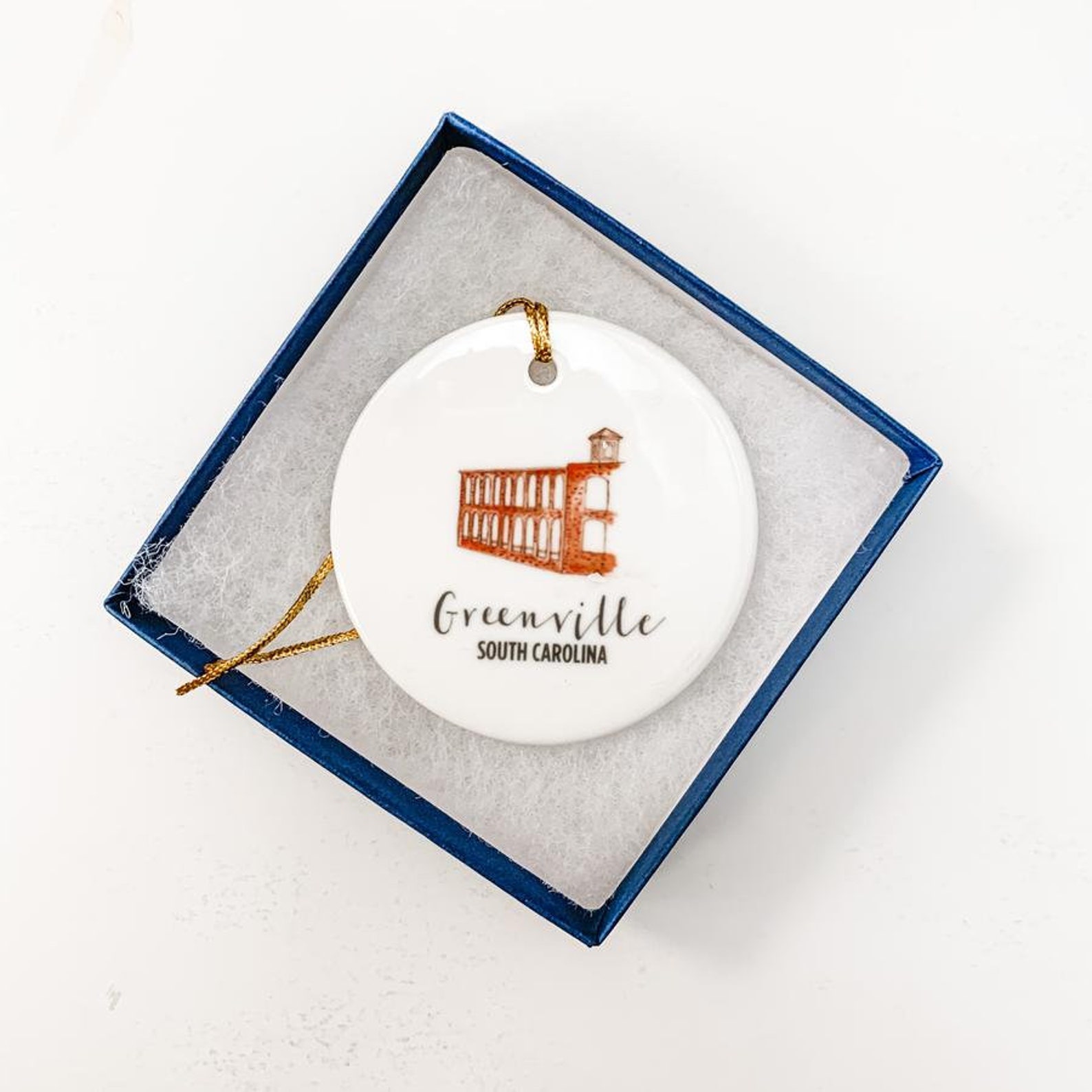 Greenville SC Ornament Greenville Gifts Ornaments Liberty Etsy